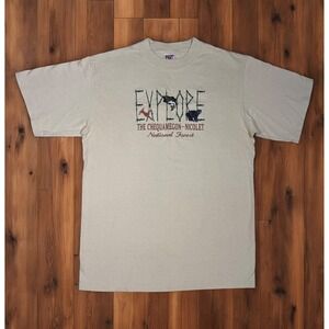 Vintage Explore Chequamegon Nicolet National‎ Forest T-Shirt Mens Medium